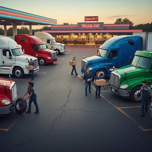Explore the Vibrant Truck Stop Experience