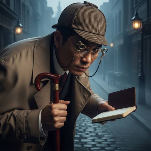 Victorian Detective with Technical Glasses