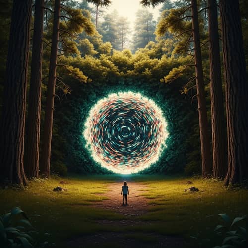 Enigmatic Portal in Majestic Forest | Mysterious Gateway