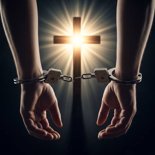 Hope and Liberation: Evocative Image of Cuffs Unchained