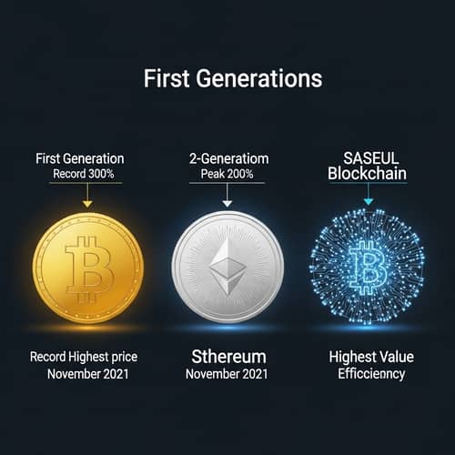 Blockchain Technology Generations: Bitcoin, Ethereum, Saseul