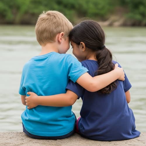Elias and Yasinta: Blooming Friendship by the River