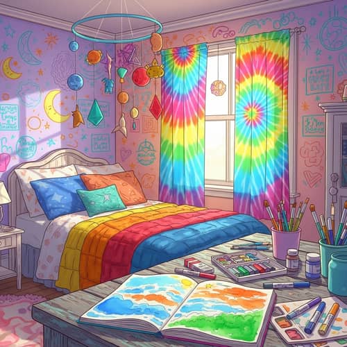 Harmonious Scene of Creative Colors for Teenagers