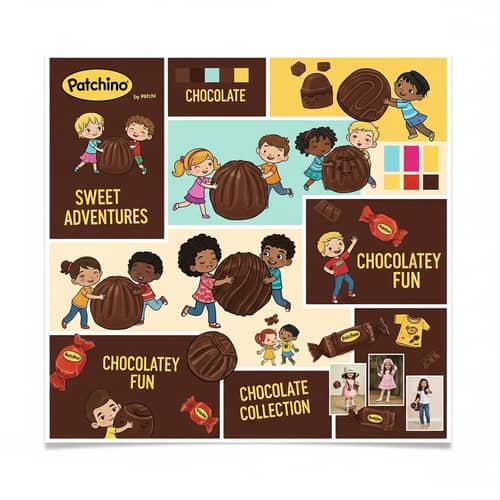 Patchino: Kids Chocolate Collection Mood Board | Patchi