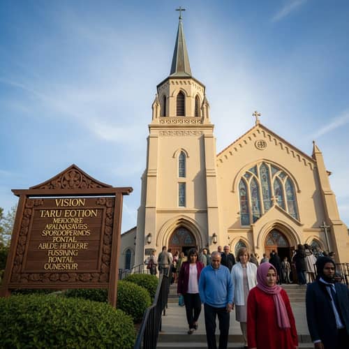 Traditional Mission Church with Diverse Congregation