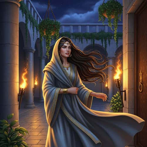 Esther in the Bible: Scene at the King's Palace
