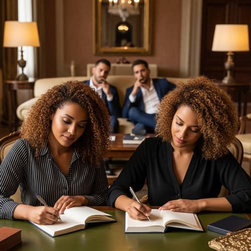 Interracial Romance Novelists in Opulent Italian Villa