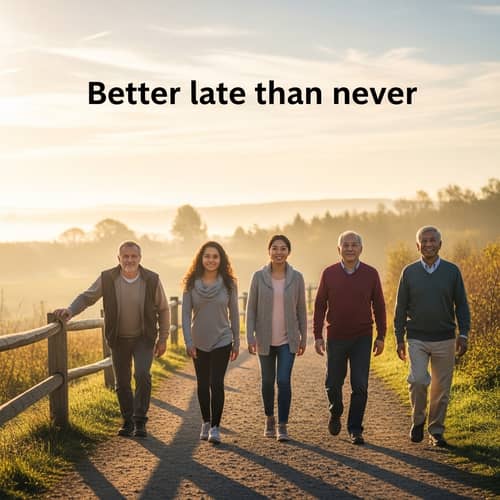 Start Your Journey: Better Late Than Never Morning Walk