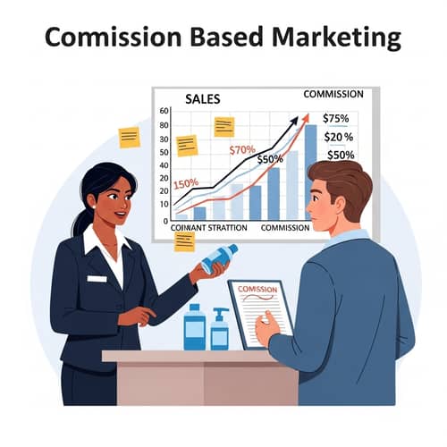 Commission-Based Marketing: Engaging Sales Negotiation Scene