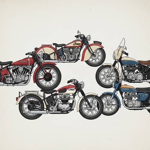 Vintage Motorcycles Icons: Revolutions in Timeless Design