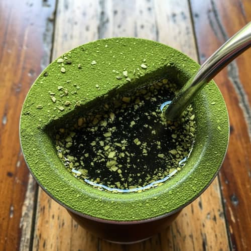 Traditional Yerba Mate Gourd and Bombilla | Rich Green Brew