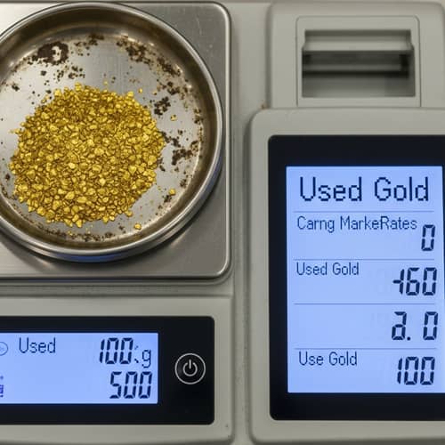 Calculation of Used Gold Value: 100g at Current Rates