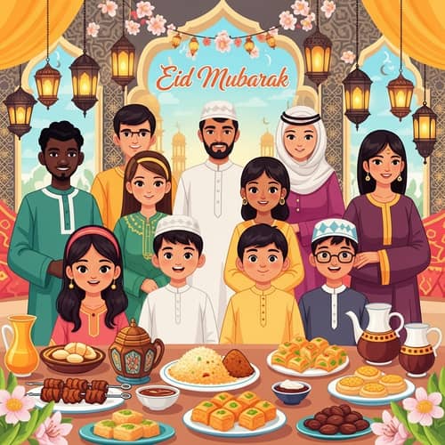 Celebrate Eid Mubarak with Traditional Festivities