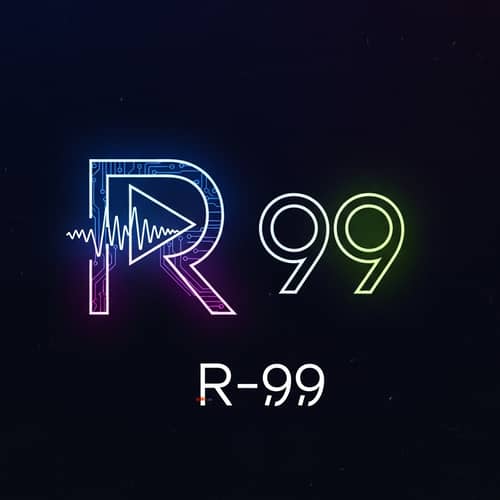 R-99 Underground Techno Party Series Logo Design | Cyberpunk Inspiration