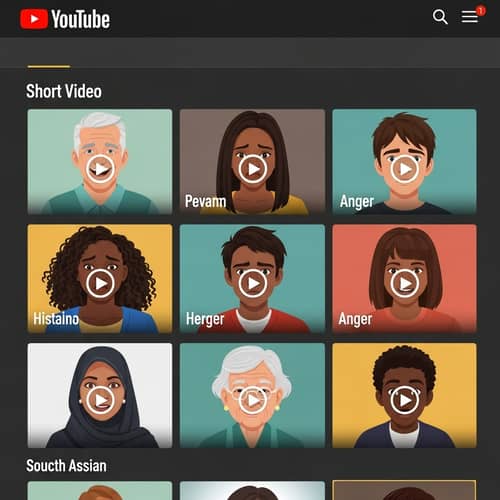 Diverse Emotions: YouTube Channel Interface with Unique Individuals