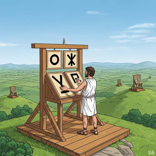 Polybius Optical Telegraph System - Efficient Long-Distance Communication