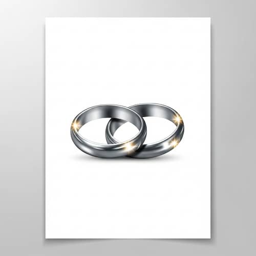 Intertwined Rings Vector Design | Graphic Flyer Element