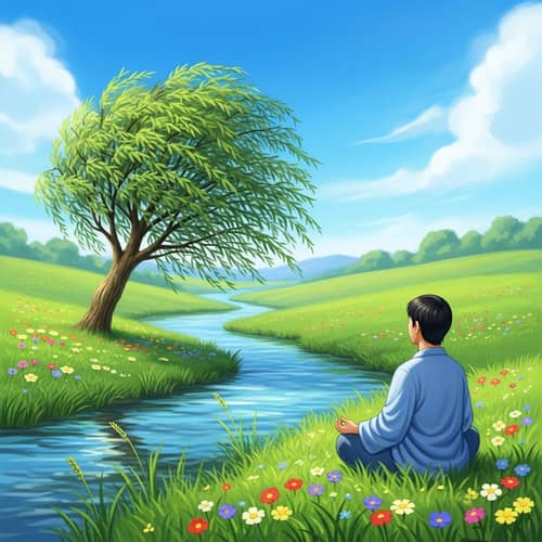 Tranquil Meadow: Symbolizing Peace and Calm | Nature Serenity