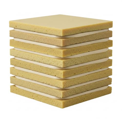 7 Layers of Kevlar: Neatly Stacked in Yellowish Hue
