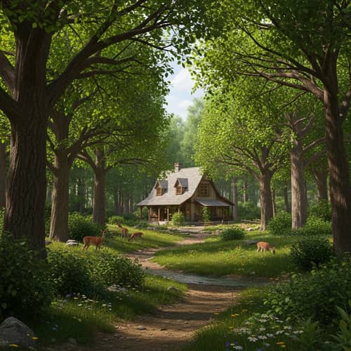 Quaint House in Forest Retreat | Rustic Charm Amid Nature