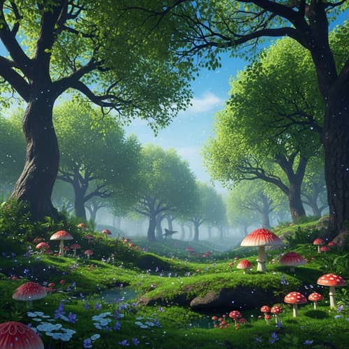 Enchanting and Mystical Forest Landscape - Ethereal Beauty