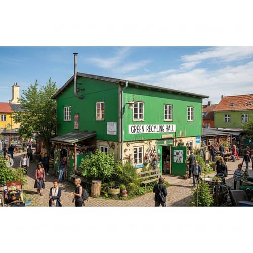 Den Grønne Genbrugshal in Christiania | Green Recycling Hall