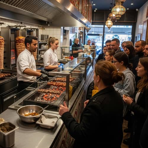 Vibrant Kebab Shop | Traditional Middle-Eastern Decor