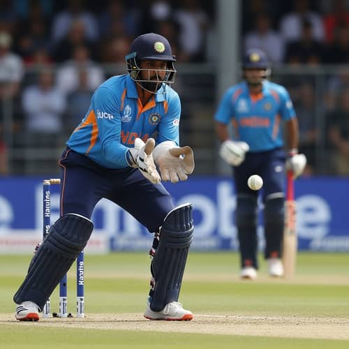 South Asian Cricket Wicket Keeper Taking Wicket | Action Scene