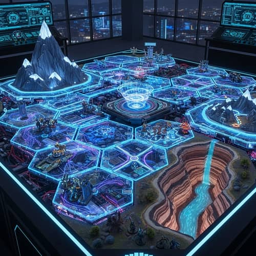 Giant Technological Game Board for Terrain Modification