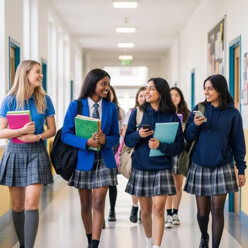 Teenage Girls School Fashion: Mini Skirts & More | School Life
