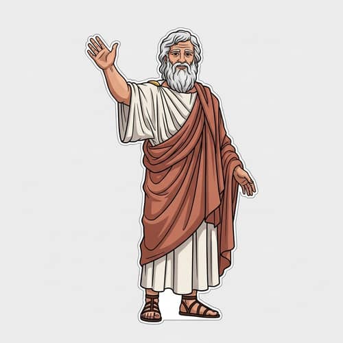 Pythagoras | Ancient Mathematician Illustration