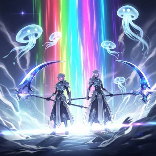 Radiant Reapers - Ethereal Realm Anime Scene