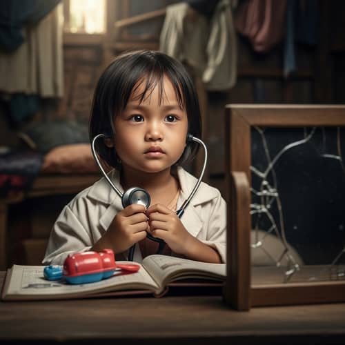 Empowering Story of a Young Asian Girl Aspiring to Become a Doctor