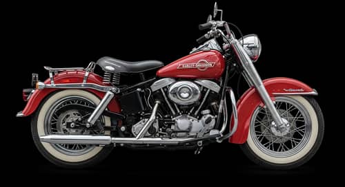 1955 Harley-Davidson Duo-Glide Motorcycle - Vintage Icon with Iconic Logo