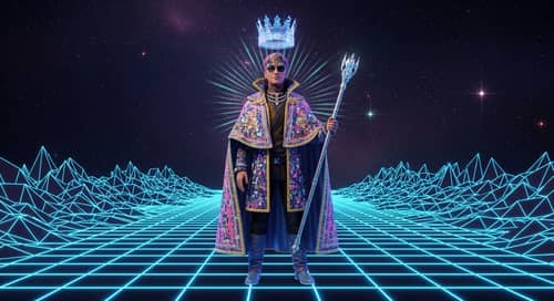 Majestic Figure in the Metaverse | Digital Universe Stardom