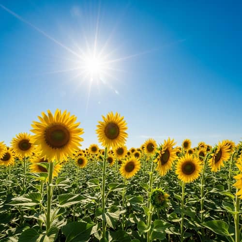 Vibrant Sunflower Fields: Nature's Joyful Beauty