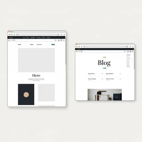 Website Creation with Minimalist Design