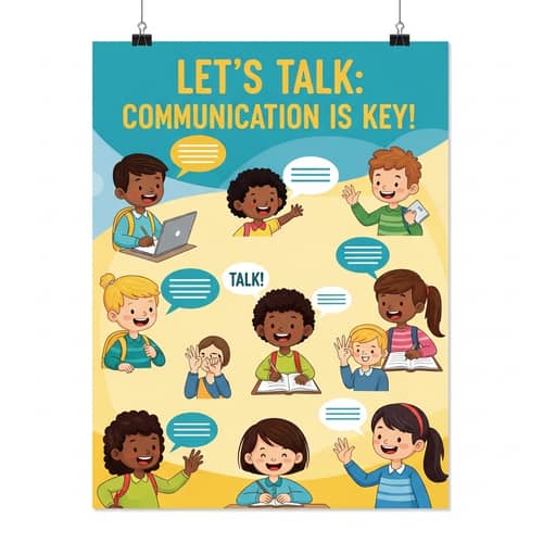 Let's Talk: Communication is Key! | Educational Poster