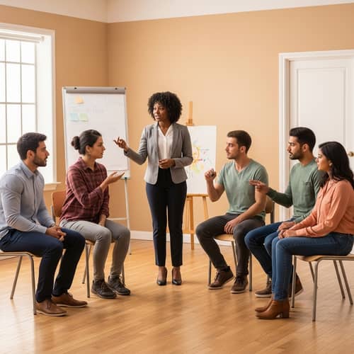 Group Psychotherapy Using Psychodrama Method | Diverse Participants Express Empathy