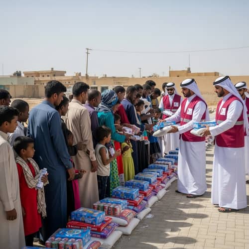Qatar Charity Humanitarian Aid Distribution - Support for Needy Individuals