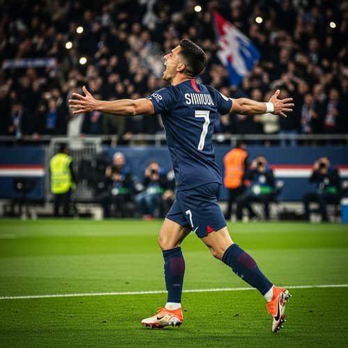 Hispanic Soccer Player Celebrating Goal | Exciting Moment