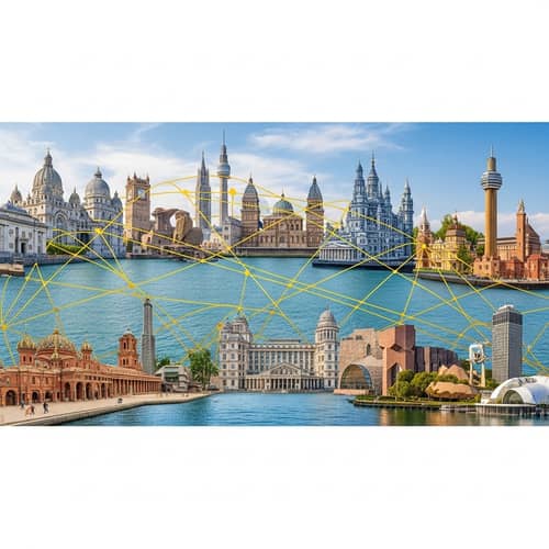 Globalization Concept Through Cultural Landmarks Web