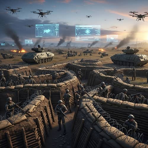 Virtual Battle: Massive War in Detailed Digital Universe