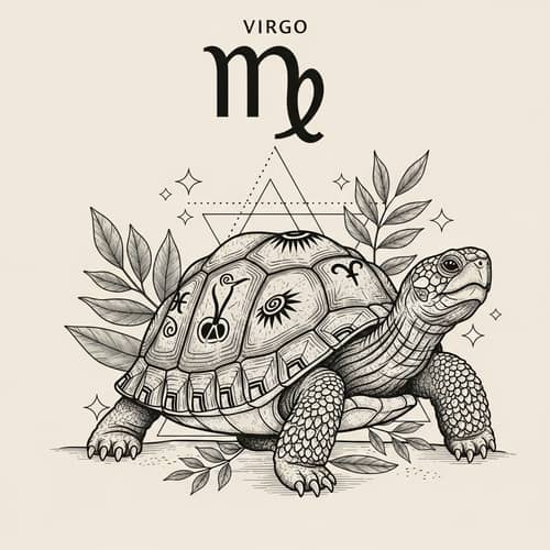 Virgo Turtle Design: Symbolic Representation of Reliability and Attention to Detail