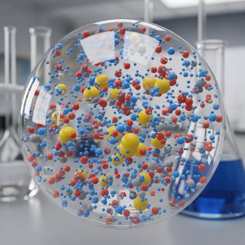 Homogeneous Mixture in Gaseous State Illustration