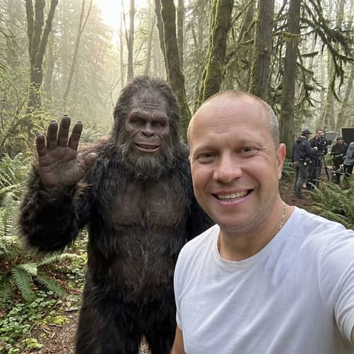 Epic Selfie with Bigfoot in the Forest