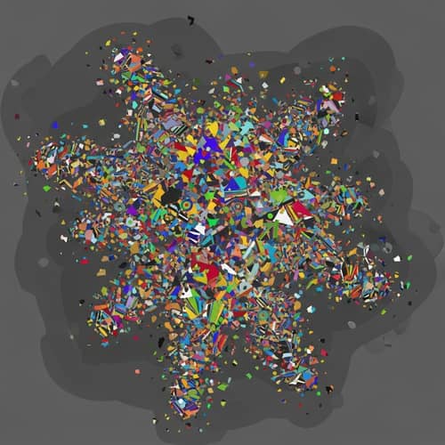 Colorful Abstract Representation of Alzheimer's Disease