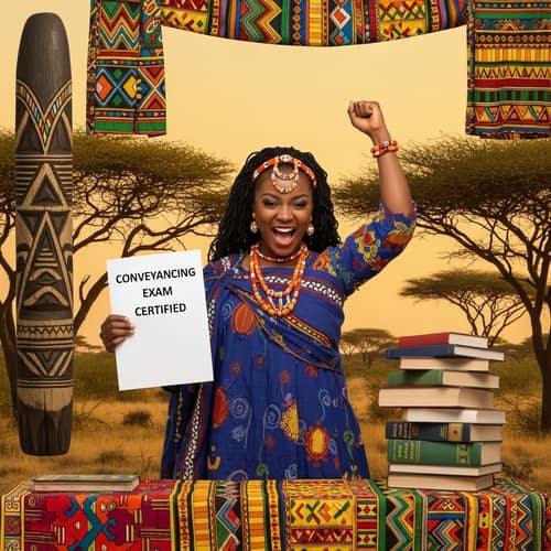 Conveyancing Exam Success - Traditional African Triumph