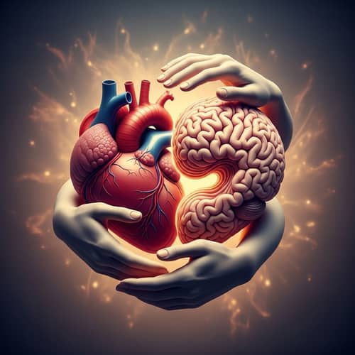 Heart-Shaped Brain: A Fusion of Emotion & Intellect