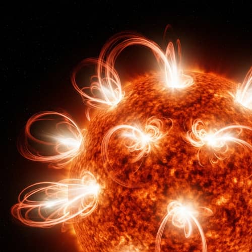 Awe-Inspiring Sun's Activity: Radiant Sun & Solar Flares